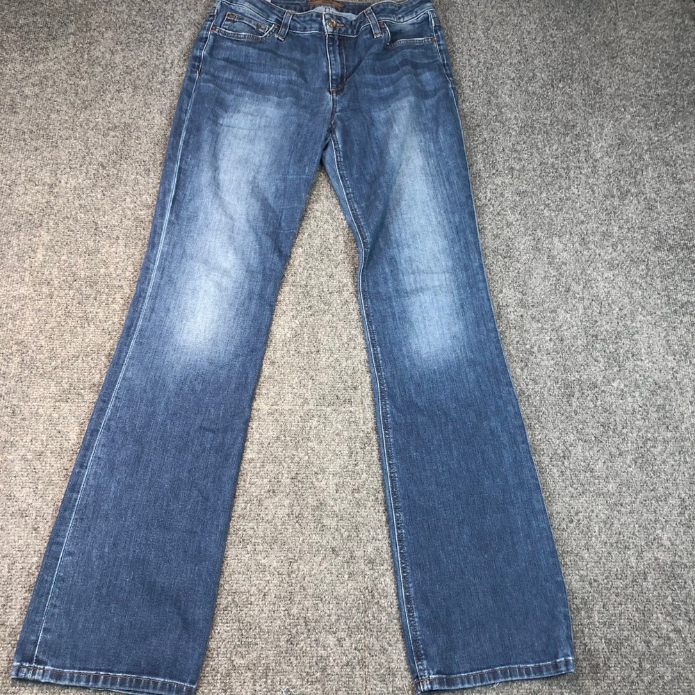 Joe's Jeans Women's Flared Bootcut Denim Pants Size 28 Blue Cotton Lycra
